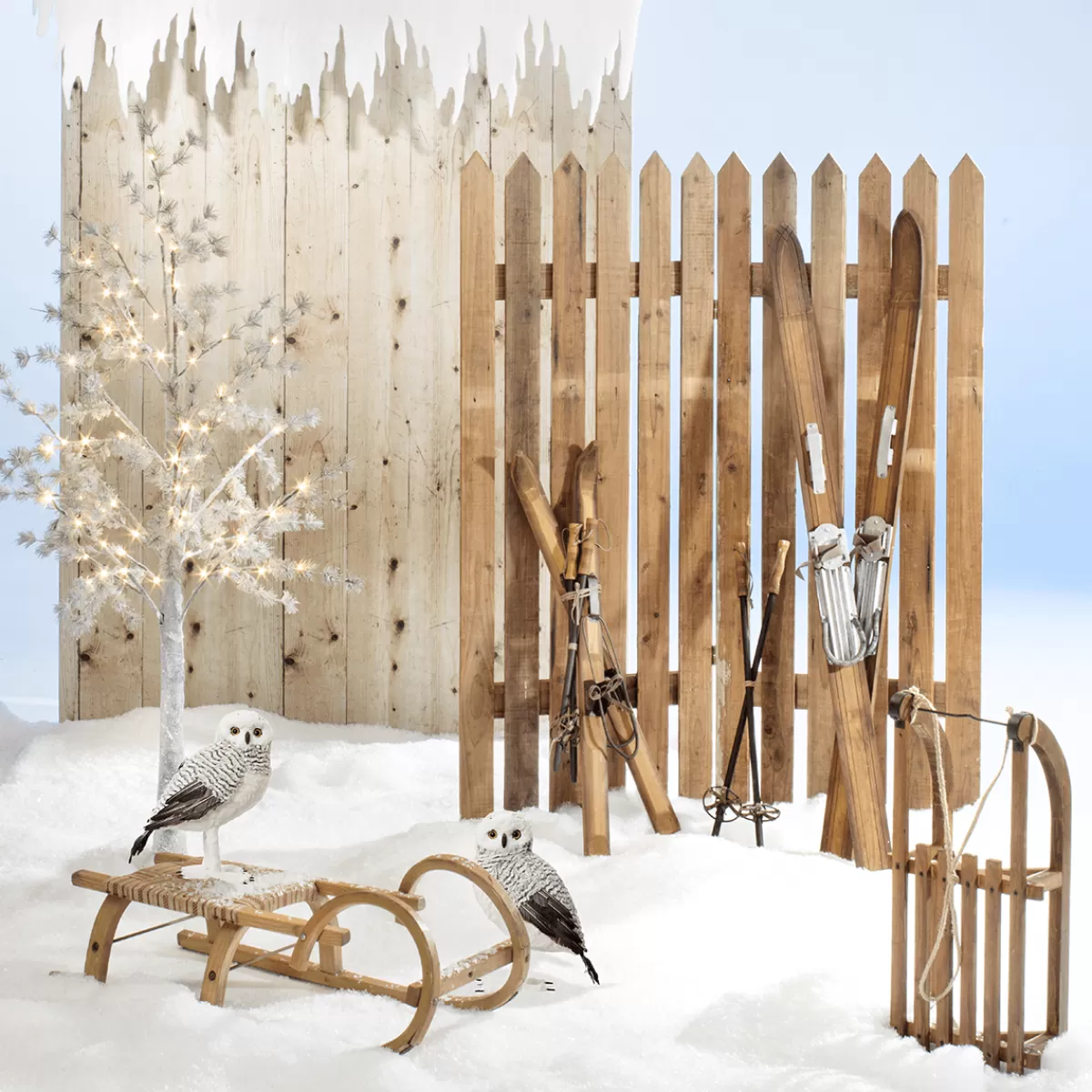 DecoWoerner Guirlande De Glaçons En Feutre , 100 X 16 Cm