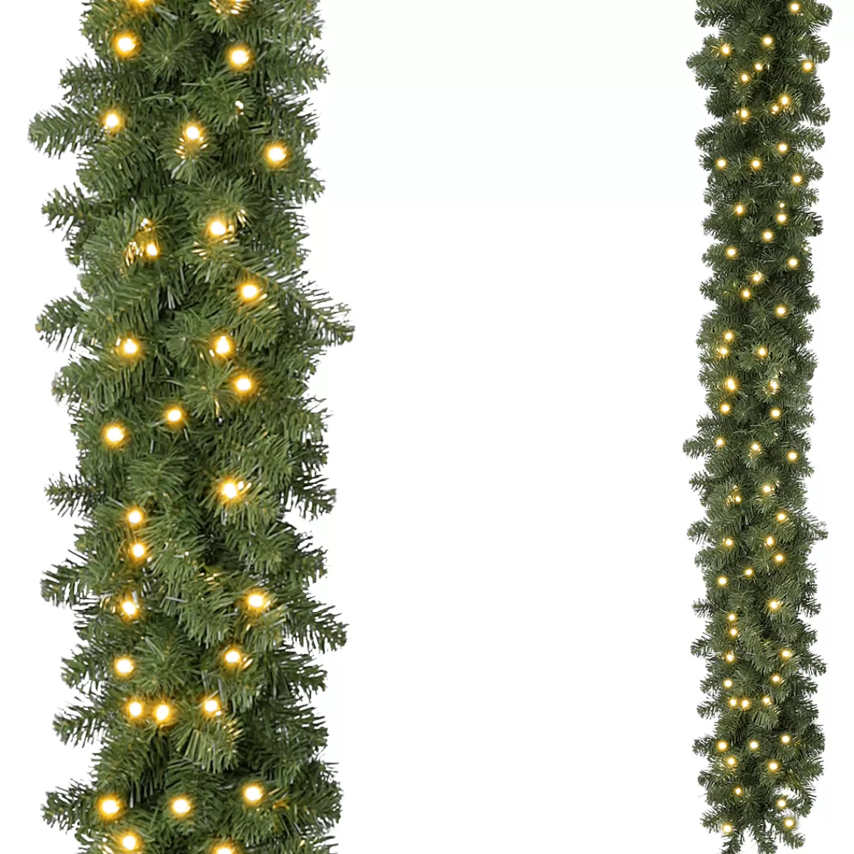 DecoWoerner Guirlande De Sapin Avec LED Blanc Chaud, 270 Cm