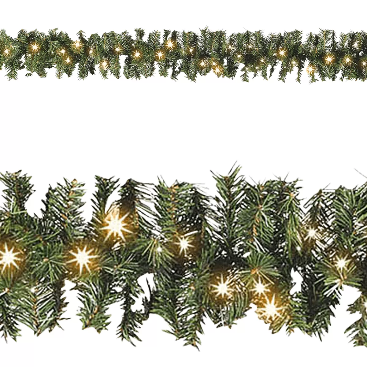 DecoWoerner Guirlande De Sapin Standard, LED, 270 Cm, Ø 17 Cm