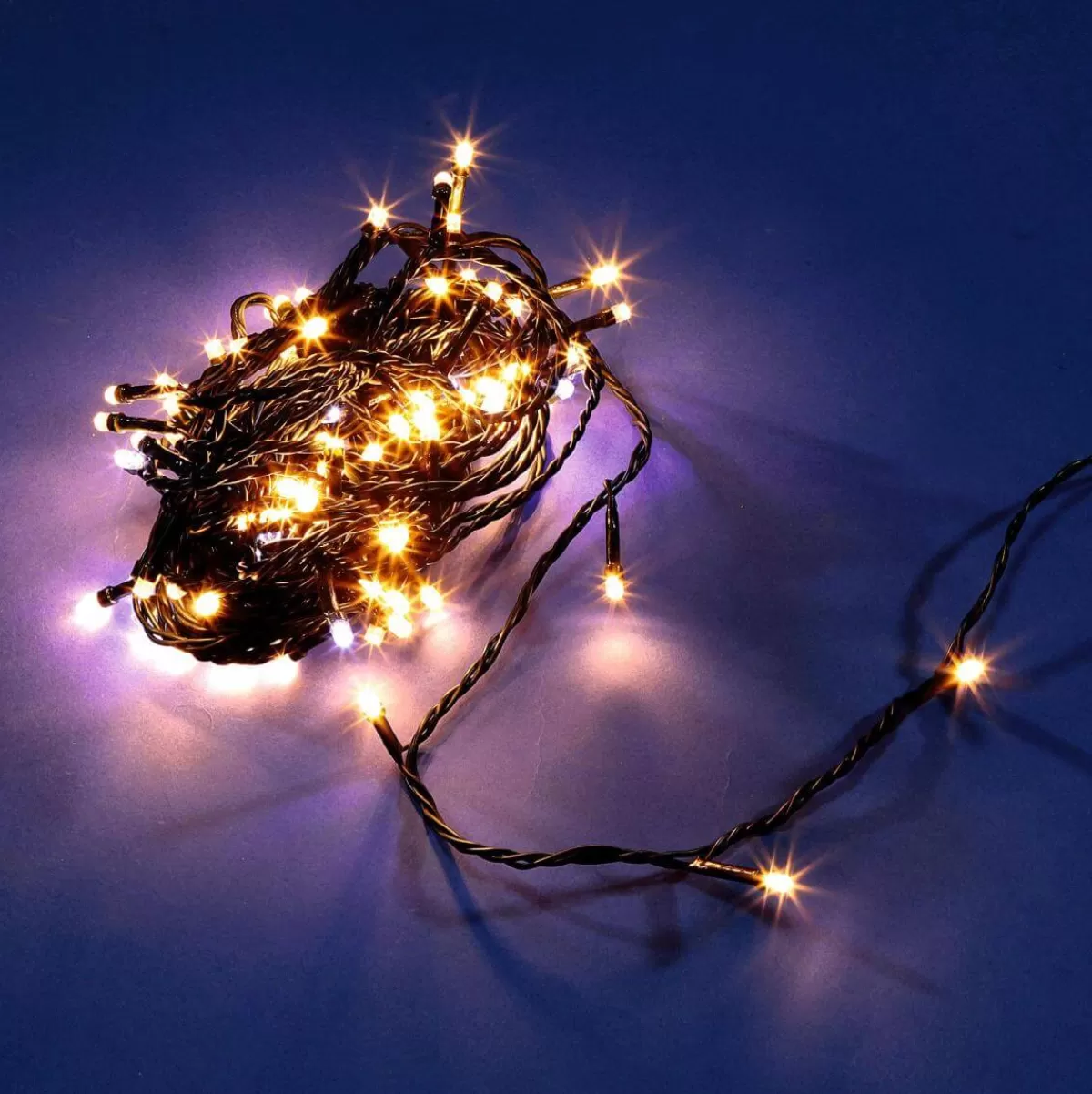 DecoWoerner Guirlande Lumineuse D'accouplement LED Pour L'intérieur, 24 M Sans Câble, Vert