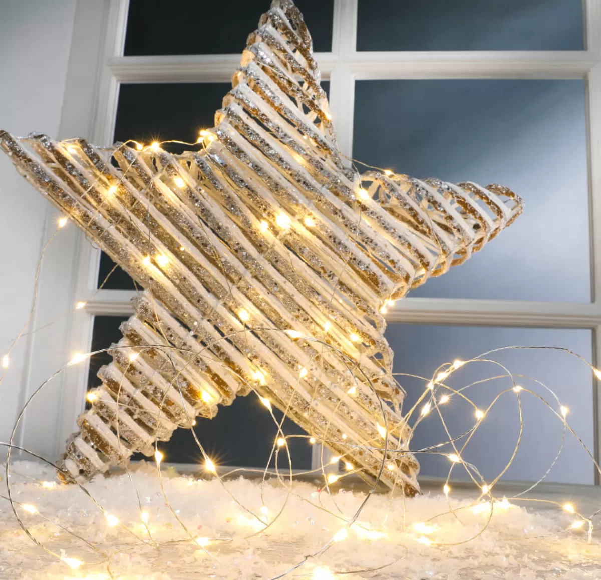 DecoWoerner Guirlande Lumineuse LED En Fil Métallique Pour L'extérieur, 10 M, é