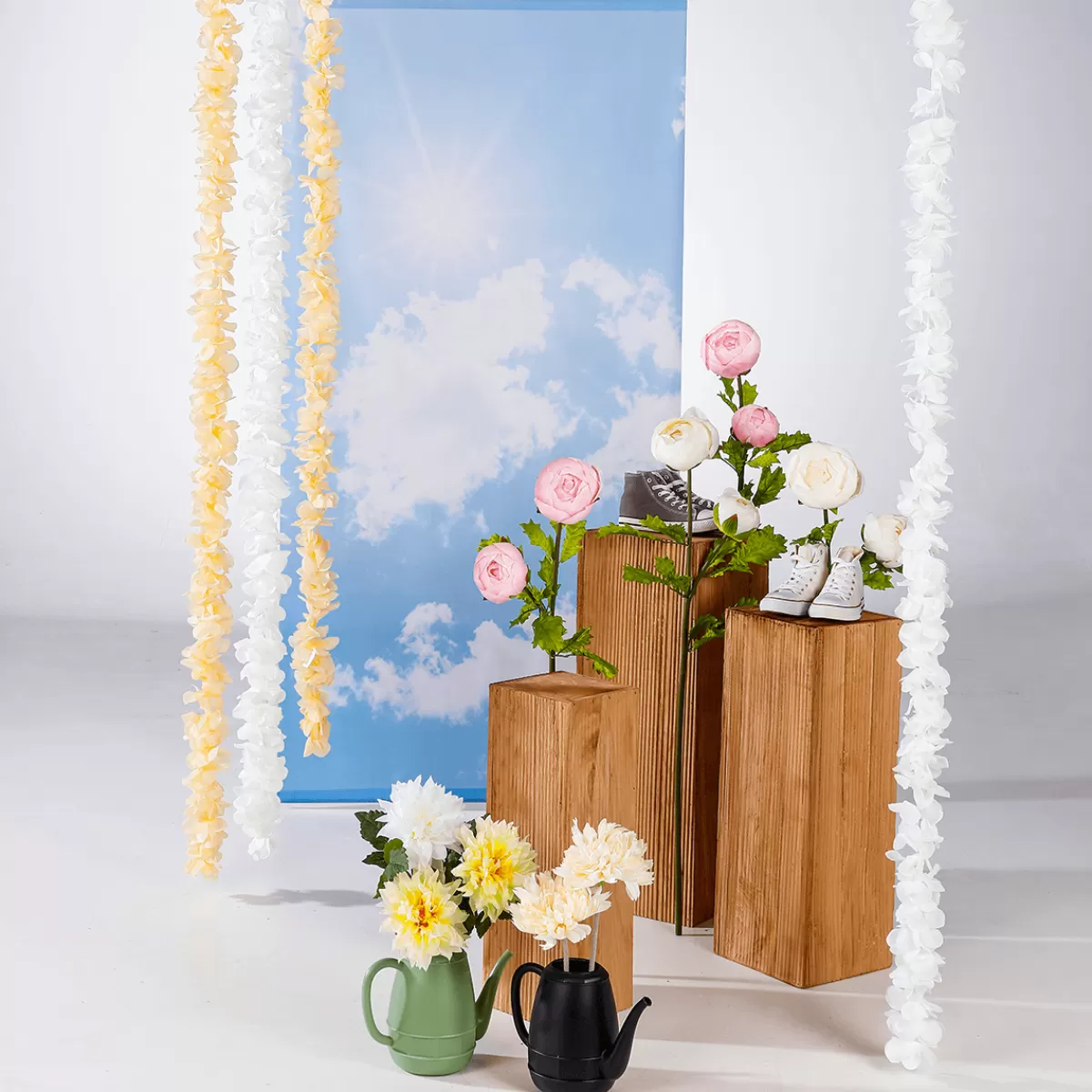 guirlandes_de_fleurs_dco_crmes_long_260_cm_3_pces_5.webp DecoWoerner Guirlandes De Fleurs Déco Crèmes, Long. 260 Cm, 3 Pces