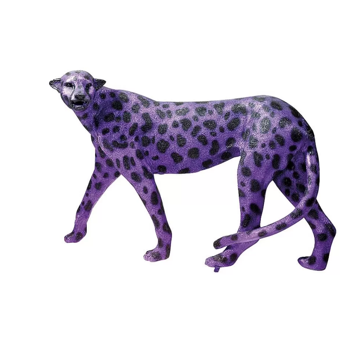 DecoWoerner Guépard Violet 110 Cm De Long Avec Des Taches Noires