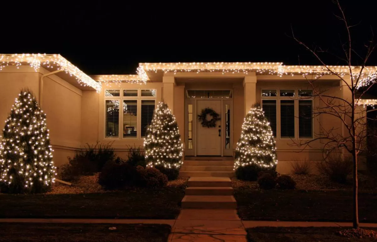 DecoWoerner Icicle Light à LED 24 V Pour L’ext., 152 LED, 200 X 100 Cm