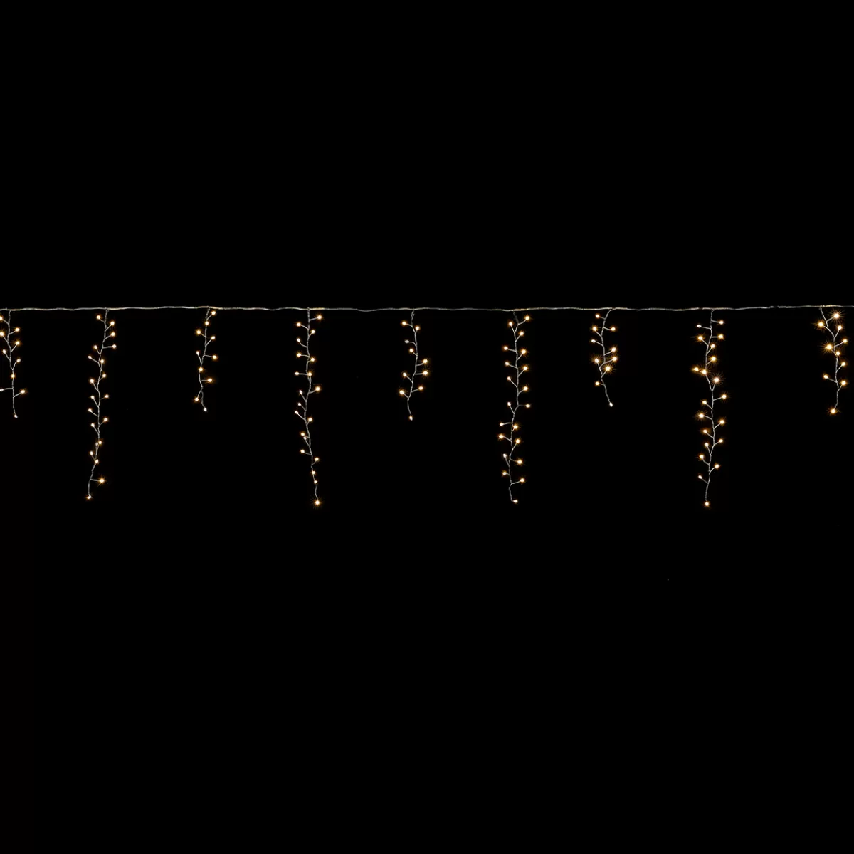 DecoWoerner Icicle Light Fil LED "Feu D’artifice", Rideau Lumineux Larg. 385 Cm