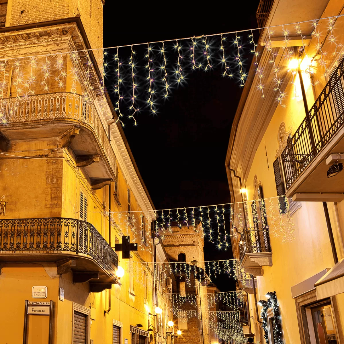 DecoWoerner Icicle-Light Professionnel à LED Système IP67, 114 LED, 300 X 50 Cm, Sans Cable