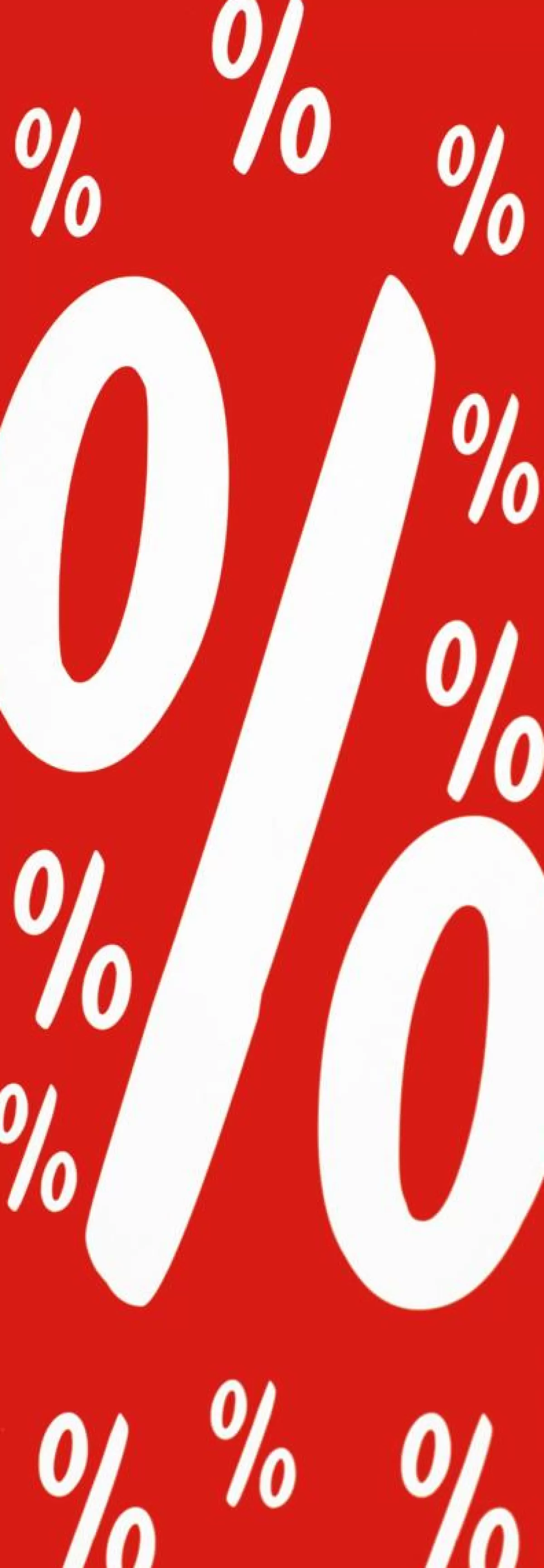 DecoWoerner Imprimé Papier "Prozent" (Pourcentage) 138 Cm