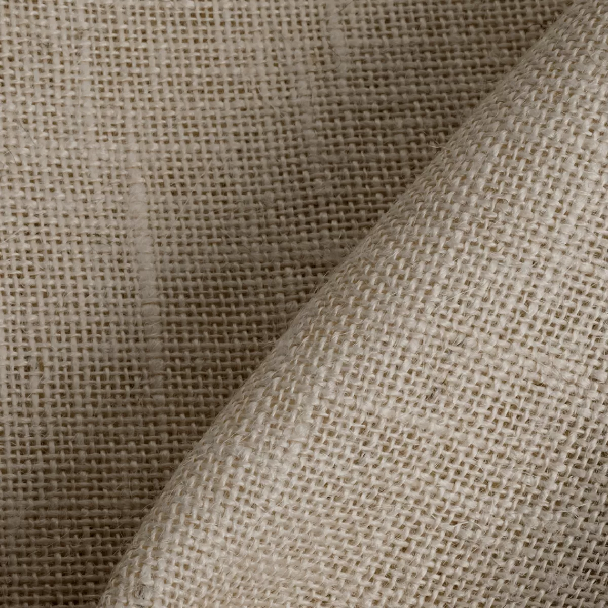 DecoWoerner Jute Crème, Larg. 160 Cm