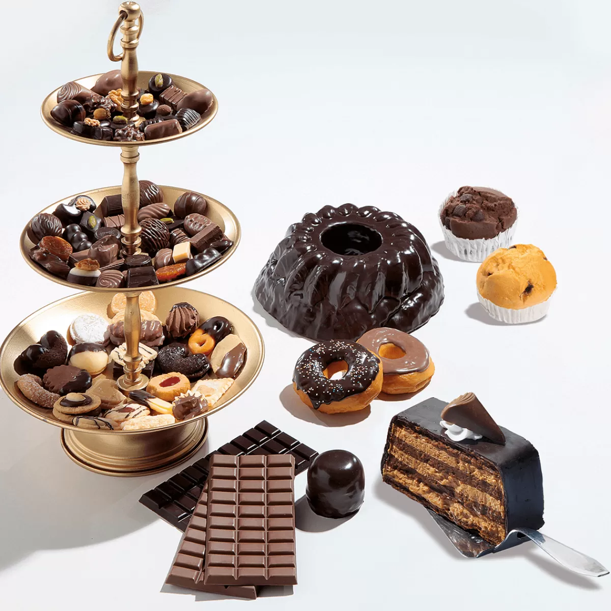 DecoWoerner Kouglof Chocolat Aliment Factice 24 Cm Ø