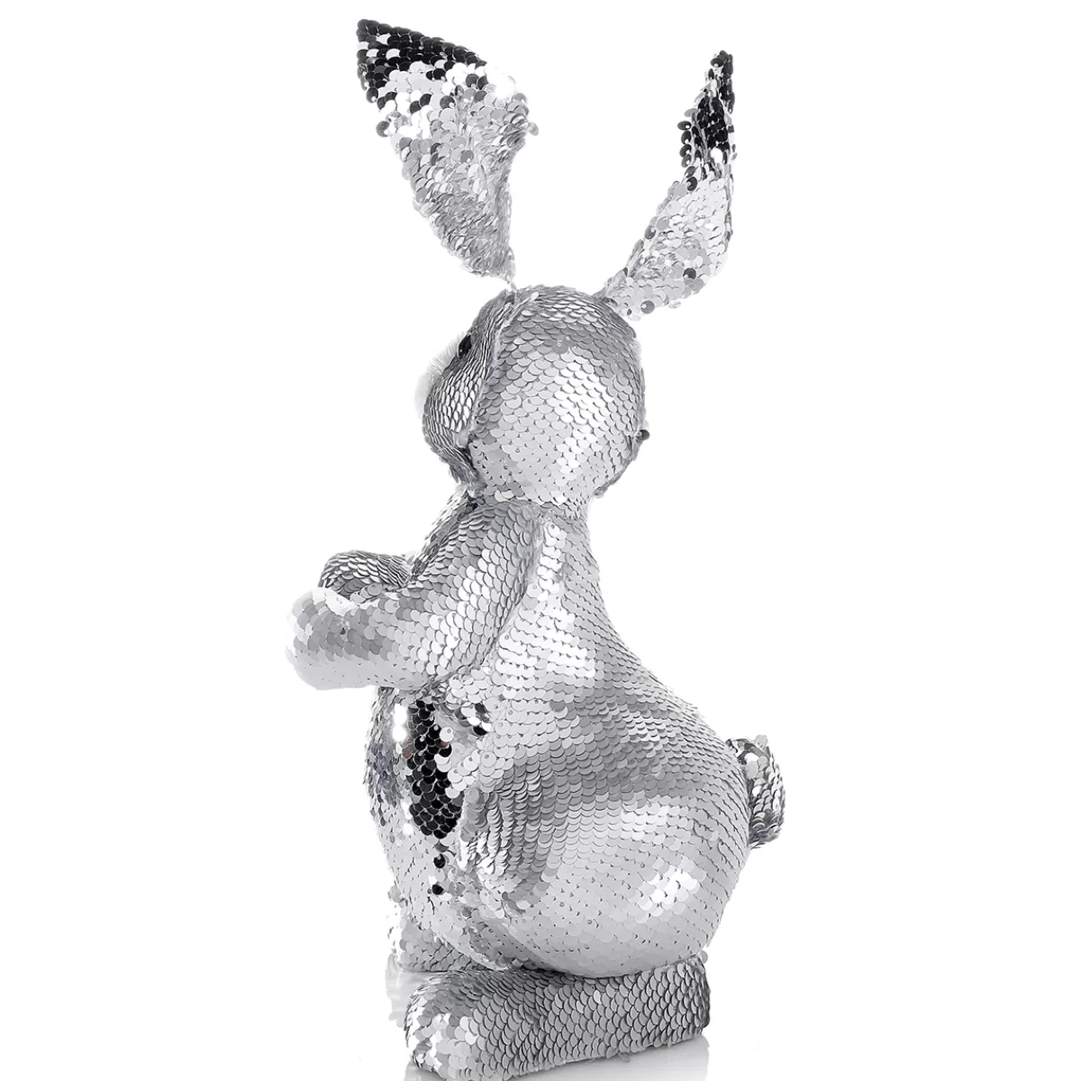 DecoWoerner Lapin De Pâques Décoratif Avec Paillettes ées, 35 Cm