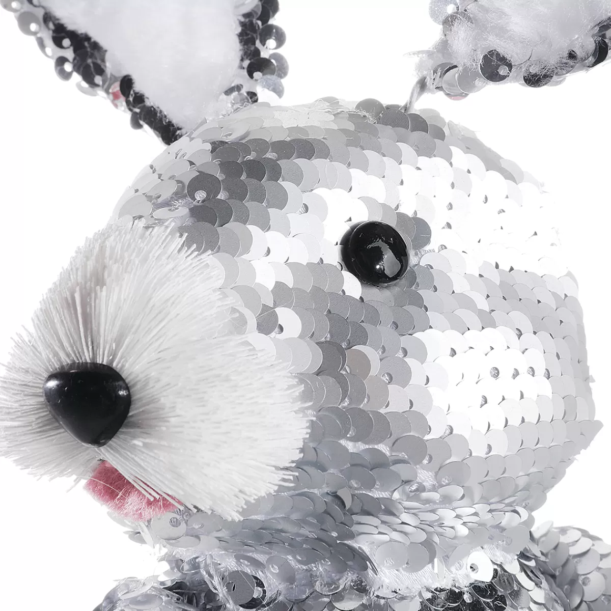 DecoWoerner Lapin De Pâques Décoratif Avec Paillettes ées, 35 Cm