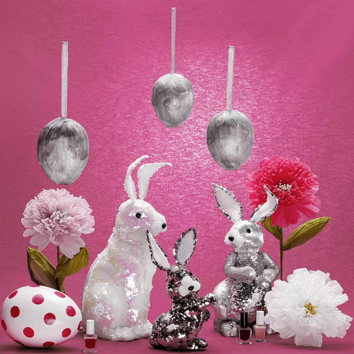 lapin_de_pques_dcoratif_avec_paillettes_rversibles_cuivre_et_argent_21_cm_7.webp DecoWoerner Lapin De Pâques Décoratif Avec Paillettes Réversibles Cuivre Et , 21 Cm
