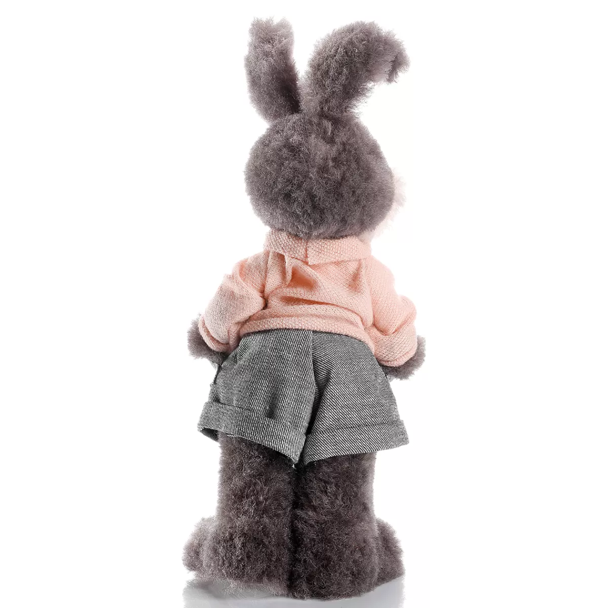 DecoWoerner Lapin De Pâques Décoratif En Peluche 40 Cm De Haut,