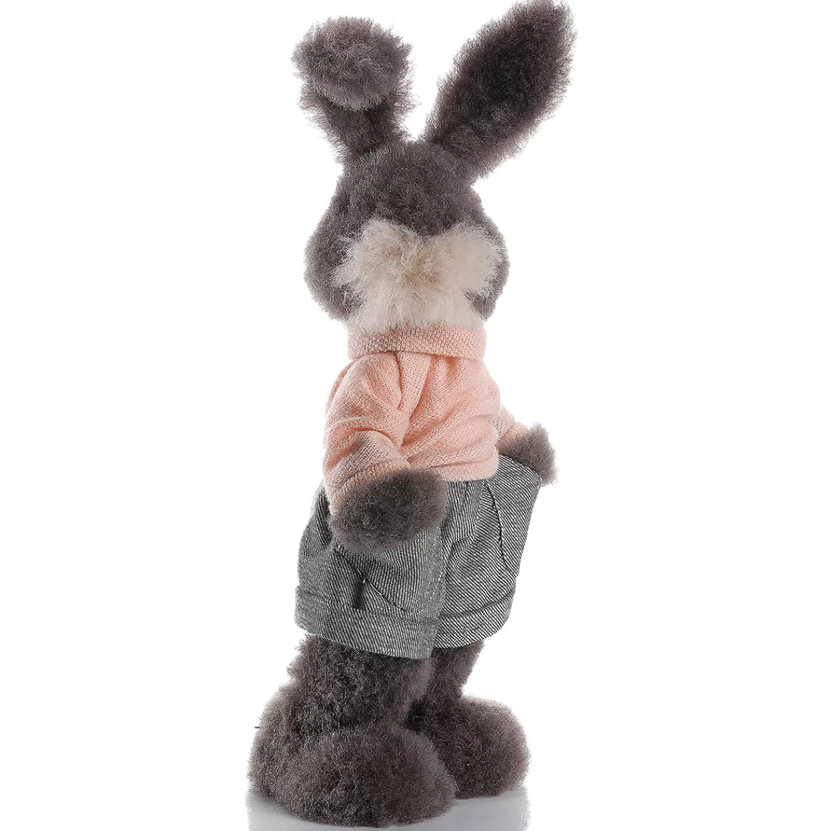 DecoWoerner Lapin De Pâques Décoratif En Peluche 40 Cm De Haut,