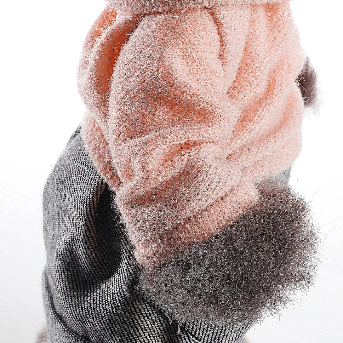 DecoWoerner Lapin De Pâques Décoratif En Peluche 40 Cm De Haut,