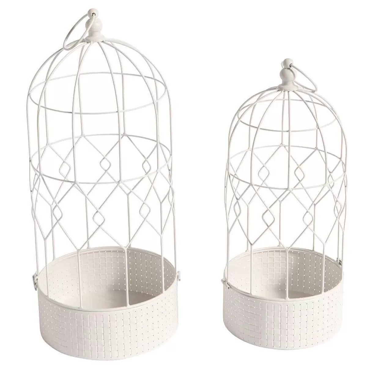 DecoWoerner Lot De Cages à Oiseaux Déco hes, Rondes