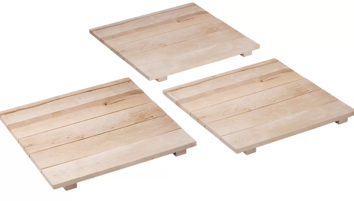 DecoWoerner Lot De Palette En Bois 45 X 45 Cm, 3 Pces