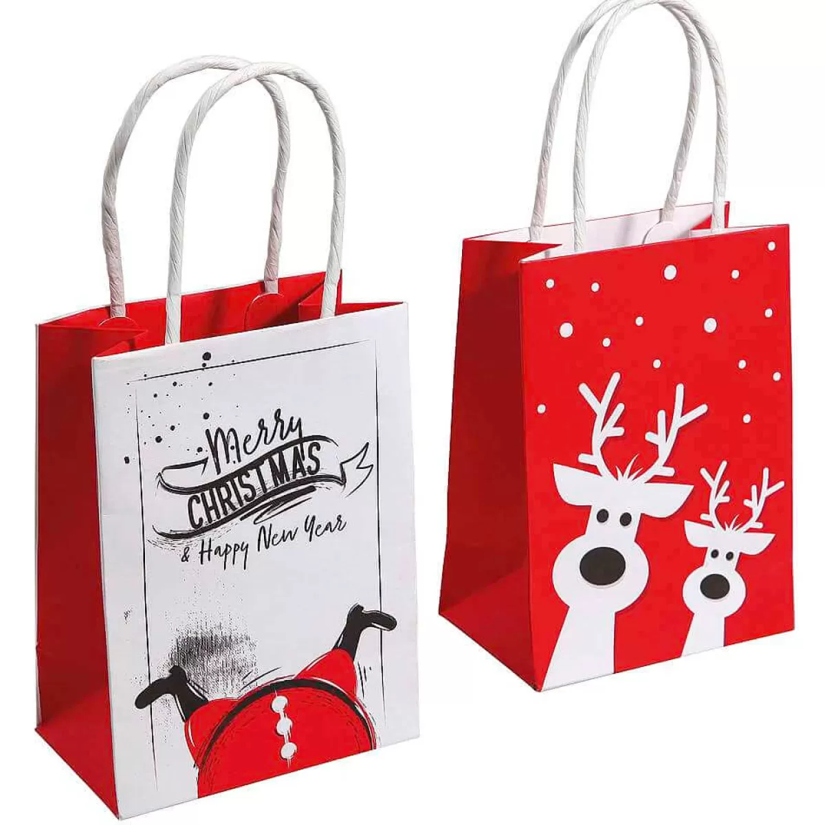 DecoWoerner Lot De Sacs Cadeaux Christmas 11 X 15 Cm