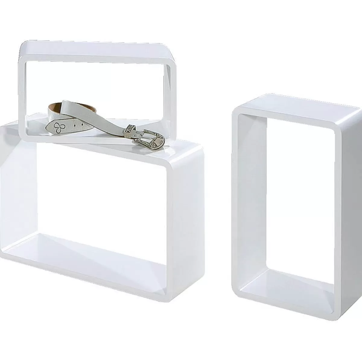 DecoWoerner Lot D'étagères "Lounge" hes 3 él.