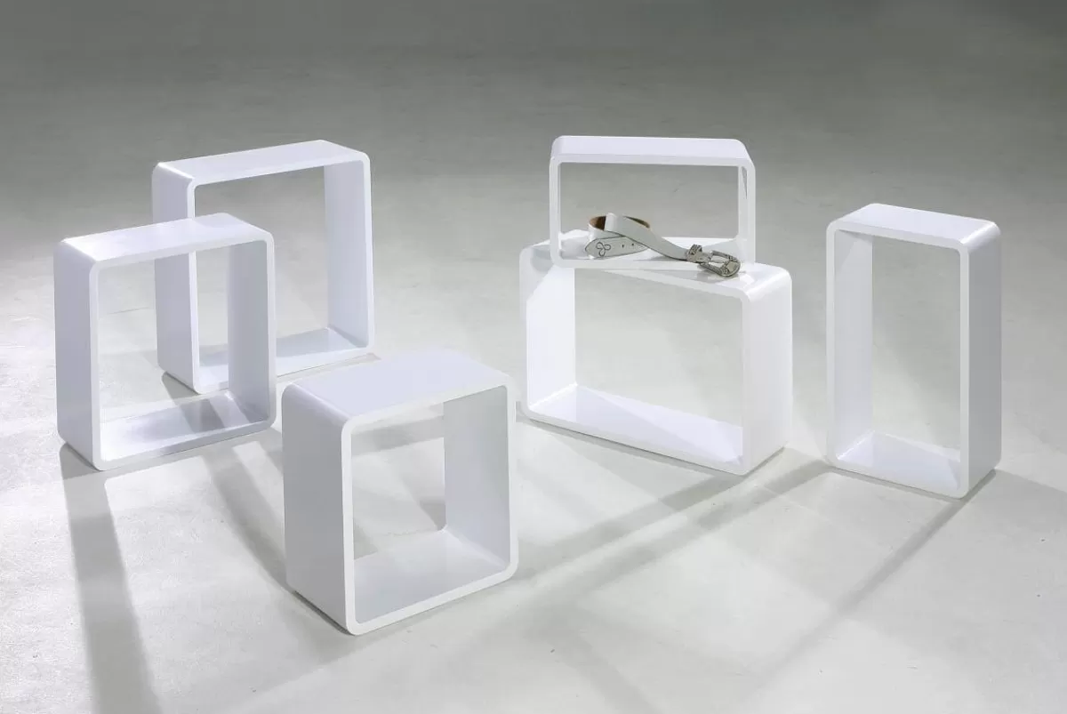 DecoWoerner Lot D'étagères "Lounge" hes 3 él.