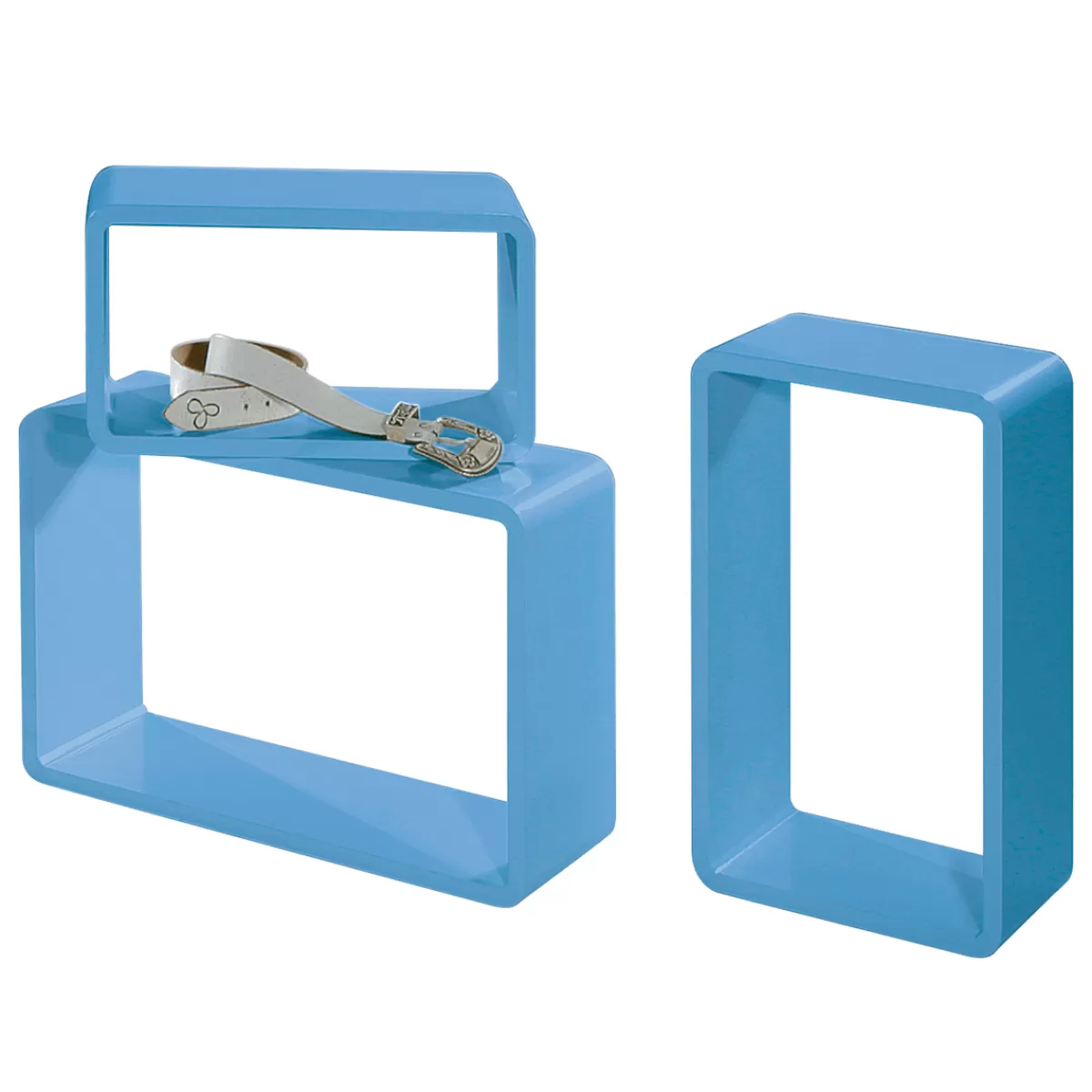 DecoWoerner Lot D'étagères "Lounge" Clair 3 él.