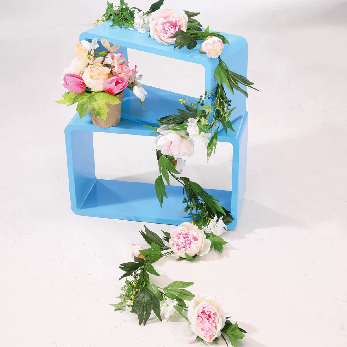 DecoWoerner Lot D'étagères "Lounge" Clair 3 él.