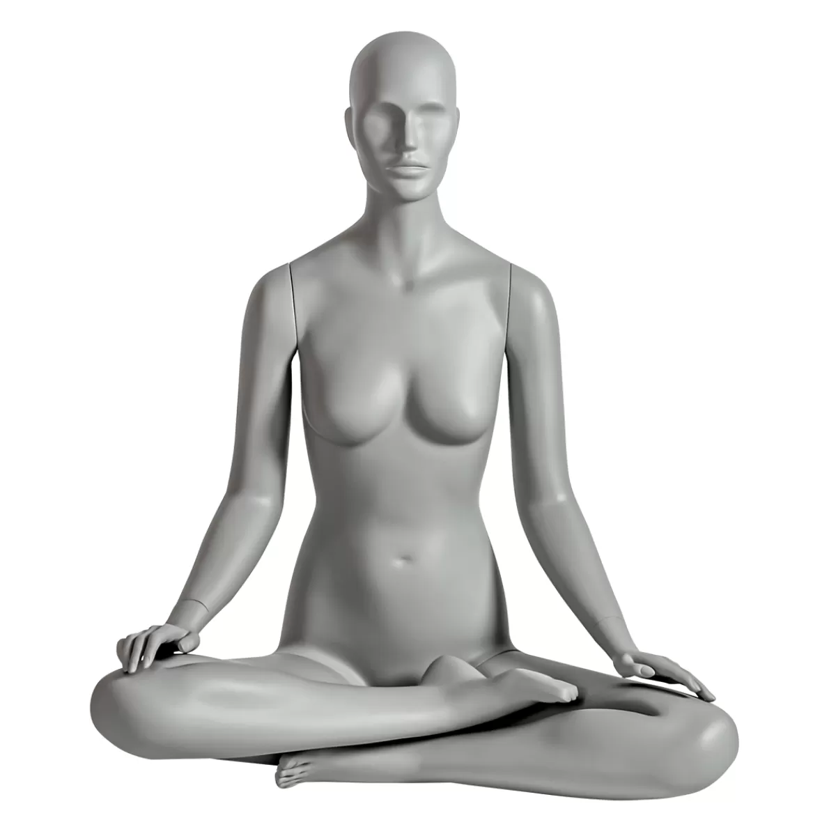 DecoWoerner Mannequin De Sport Dame Yoga Assise En Lotus