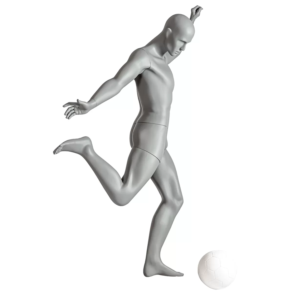 DecoWoerner Mannequin Sport Homme Footballeur - Jambe Droite Levée