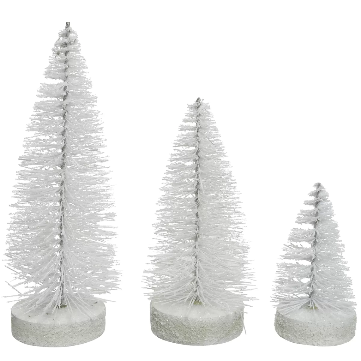 DecoWoerner Mini Arbres à Brosses s 3pcs. Set