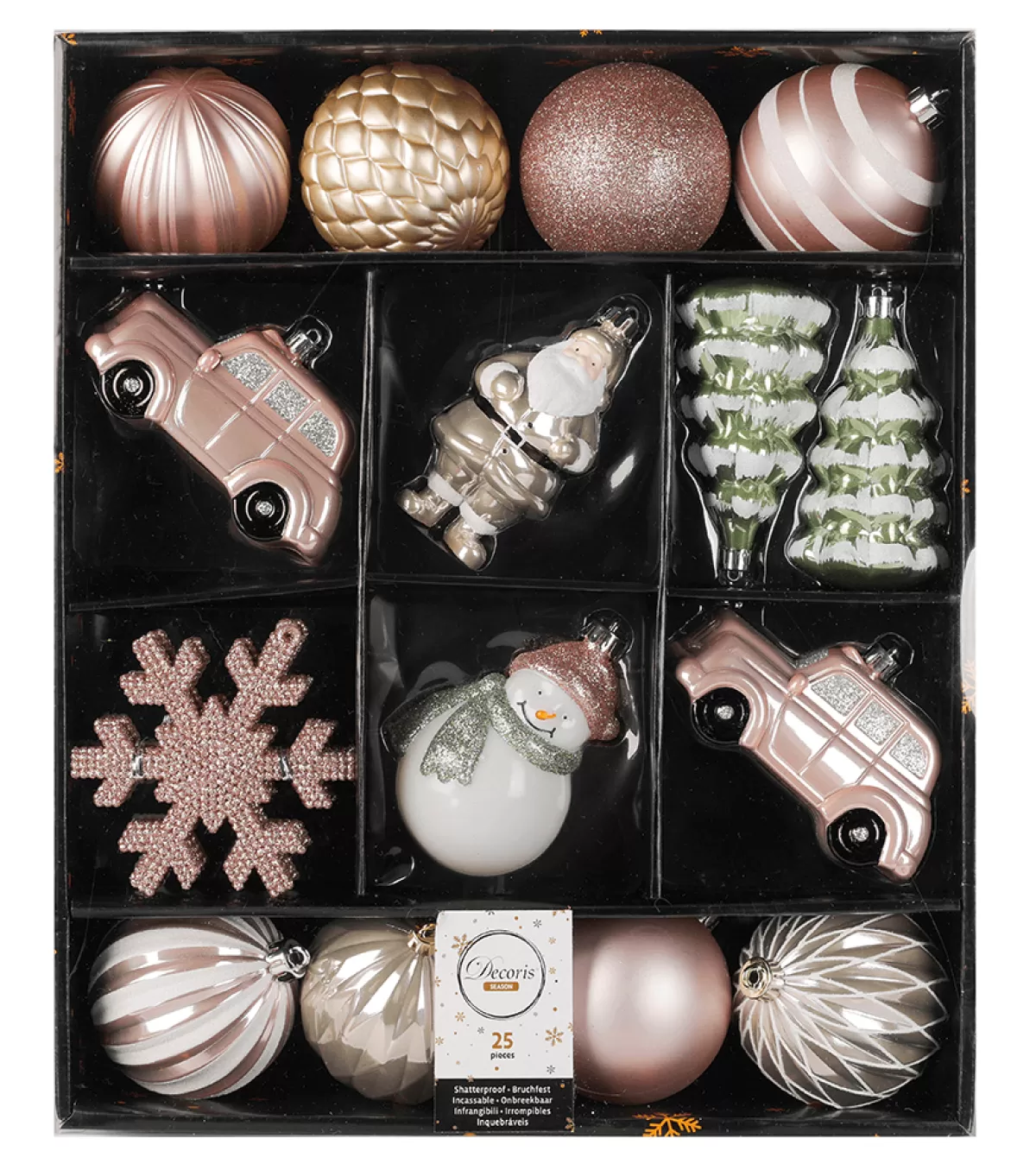 DecoWoerner Mélange De Boules De Noël Boîte De 30 Pces Ø 6 Cm