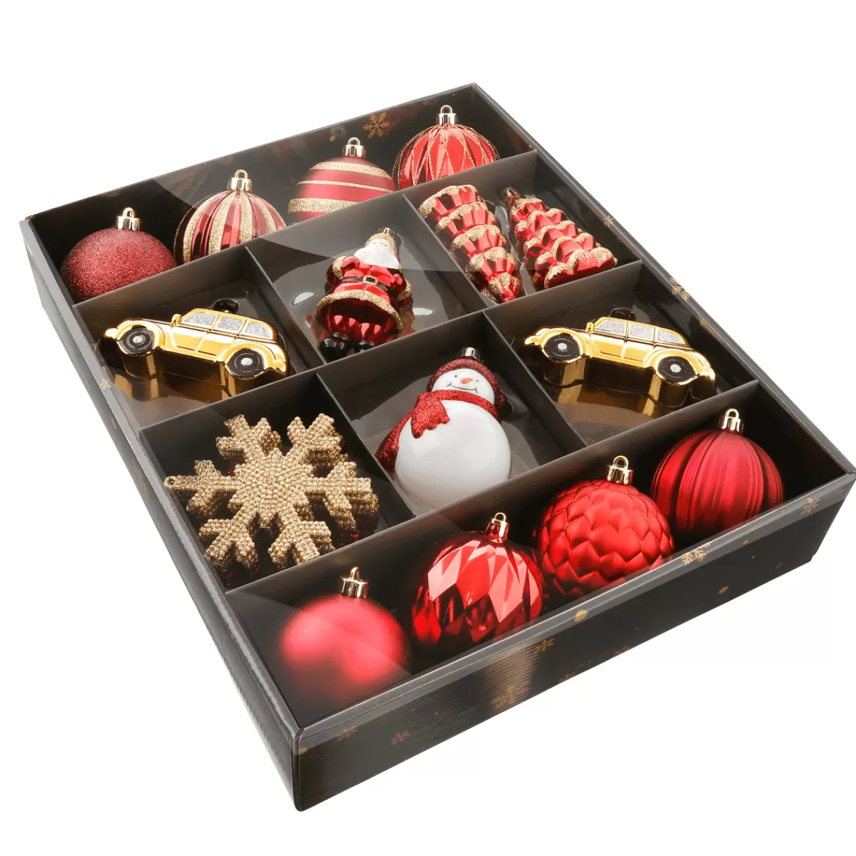 DecoWoerner Mélange D'étiquettes De Noël Boîte 25 Pièces 8 Cm Ø