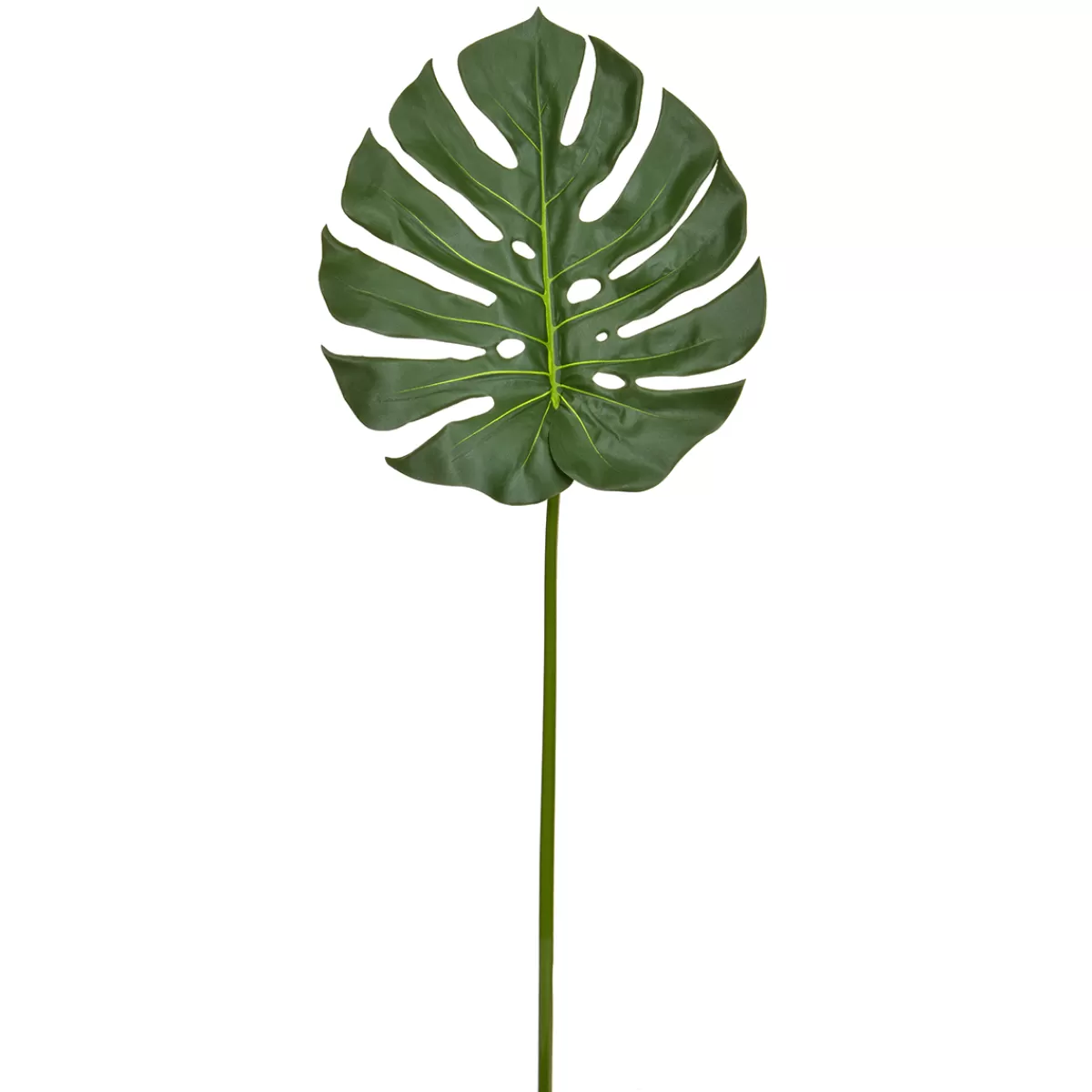 DecoWoerner Monstera Feuille Artificielle Ignifuge B1, 75 Cm