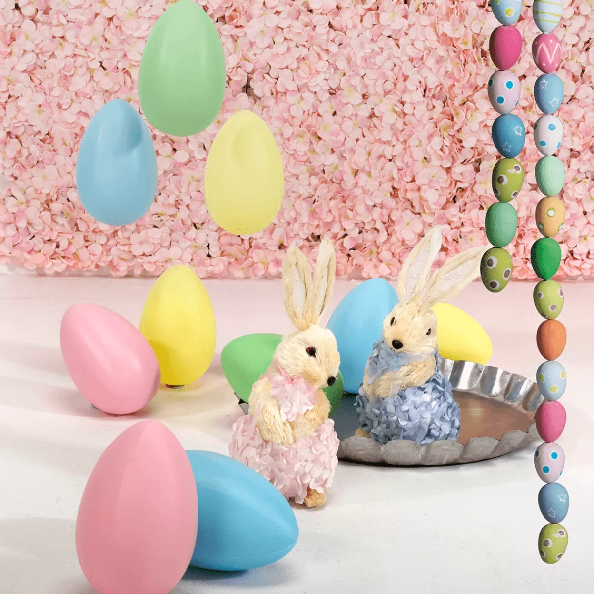 DecoWoerner Oeufs De Pâques En Plastique 17 Cm, Paquet De 12 Pièces