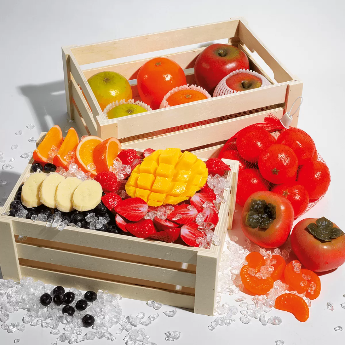 DecoWoerner s En Filet Aliment Factice 9 Cm, 3 Pces