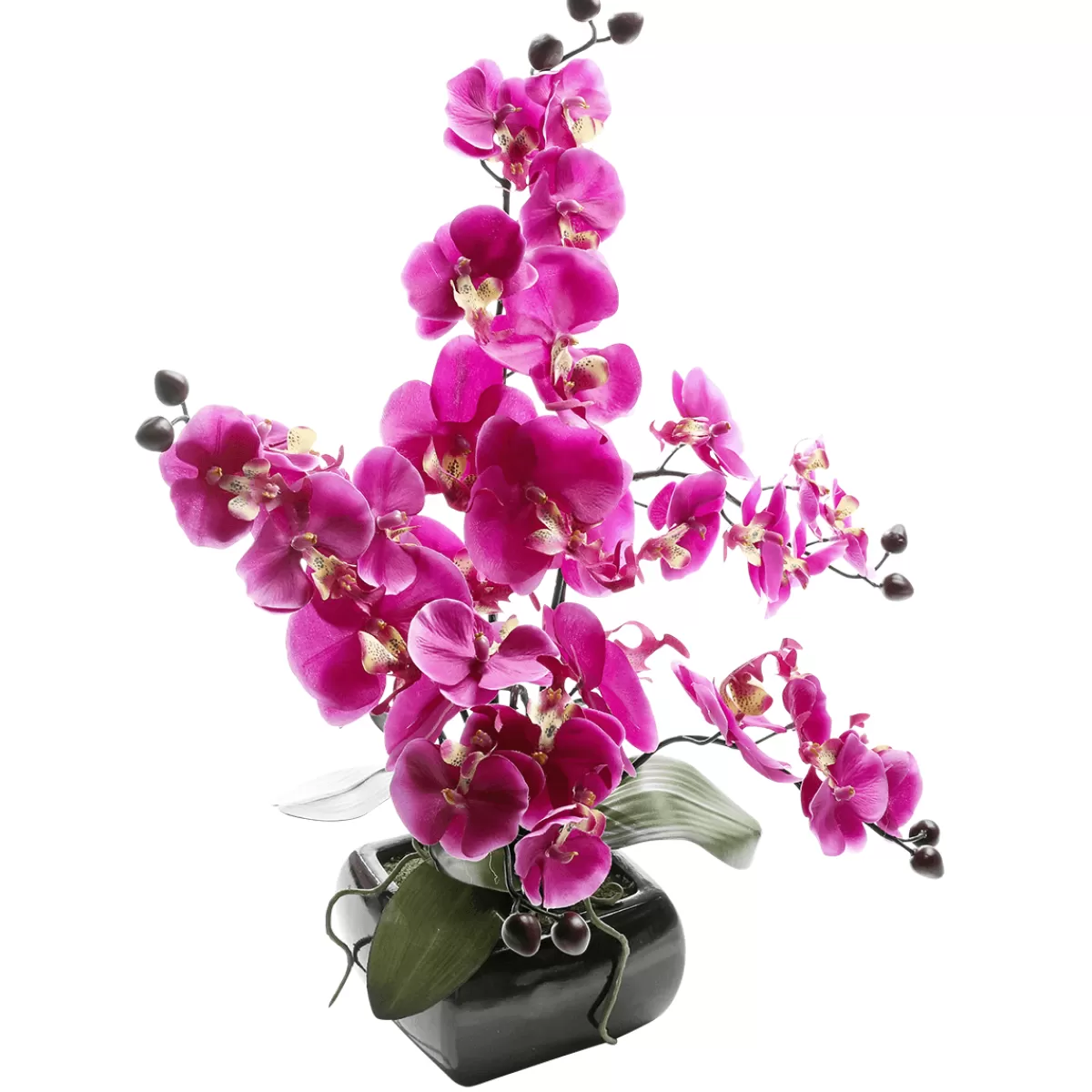 DecoWoerner Orchidée Artificielle En Pot , 40 Cm