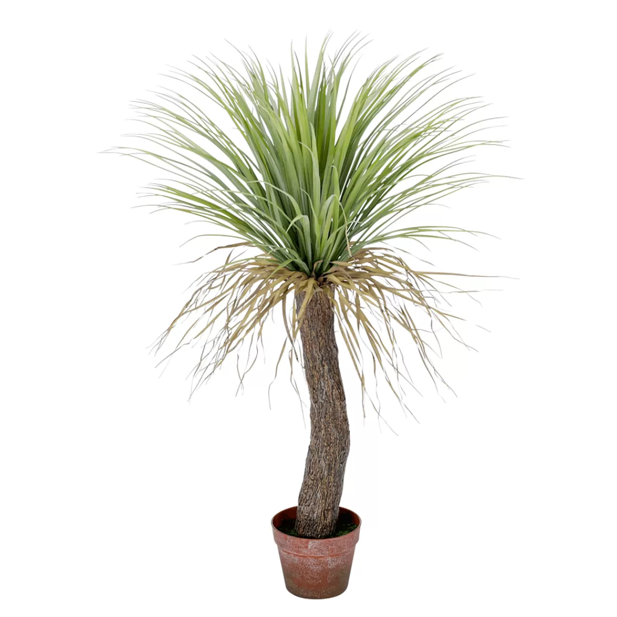 DecoWoerner Palmier Yucca Artificiel "sauvage" En Pot 110 Cm