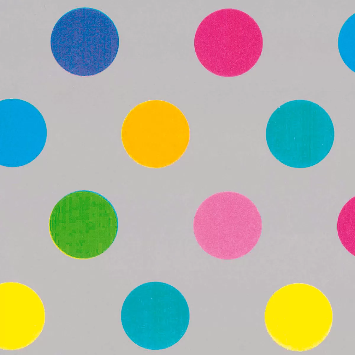 DecoWoerner Papier Cadeau é Durable à Pois Multicolores - Rouleau De Papier Cadeau De 50 M