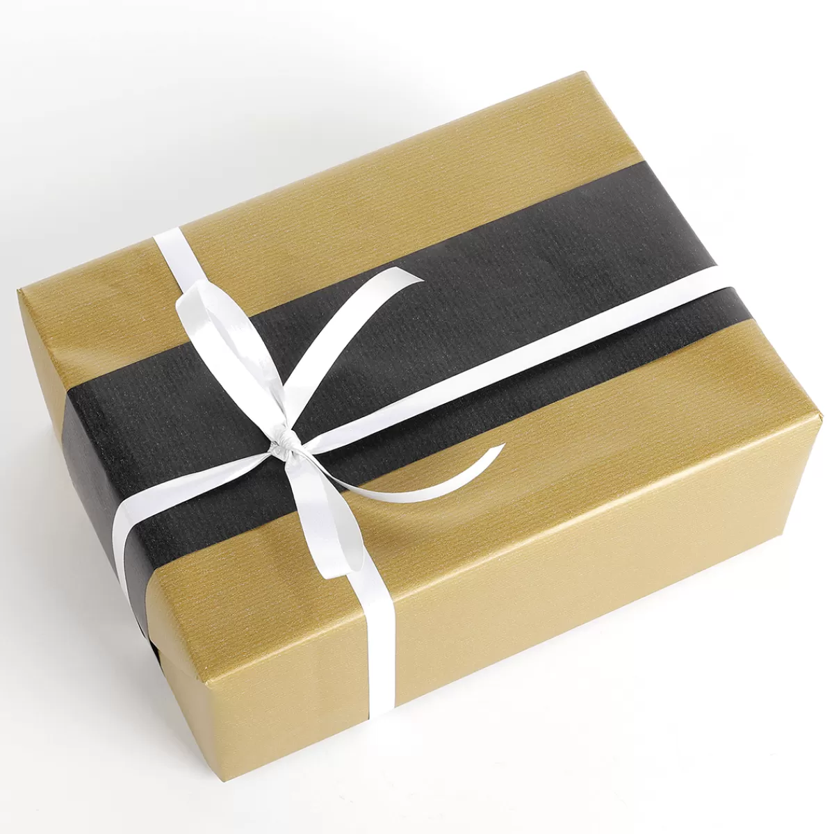 DecoWoerner Papier Cadeau Bicolore 50 Cm, 100 M, Or