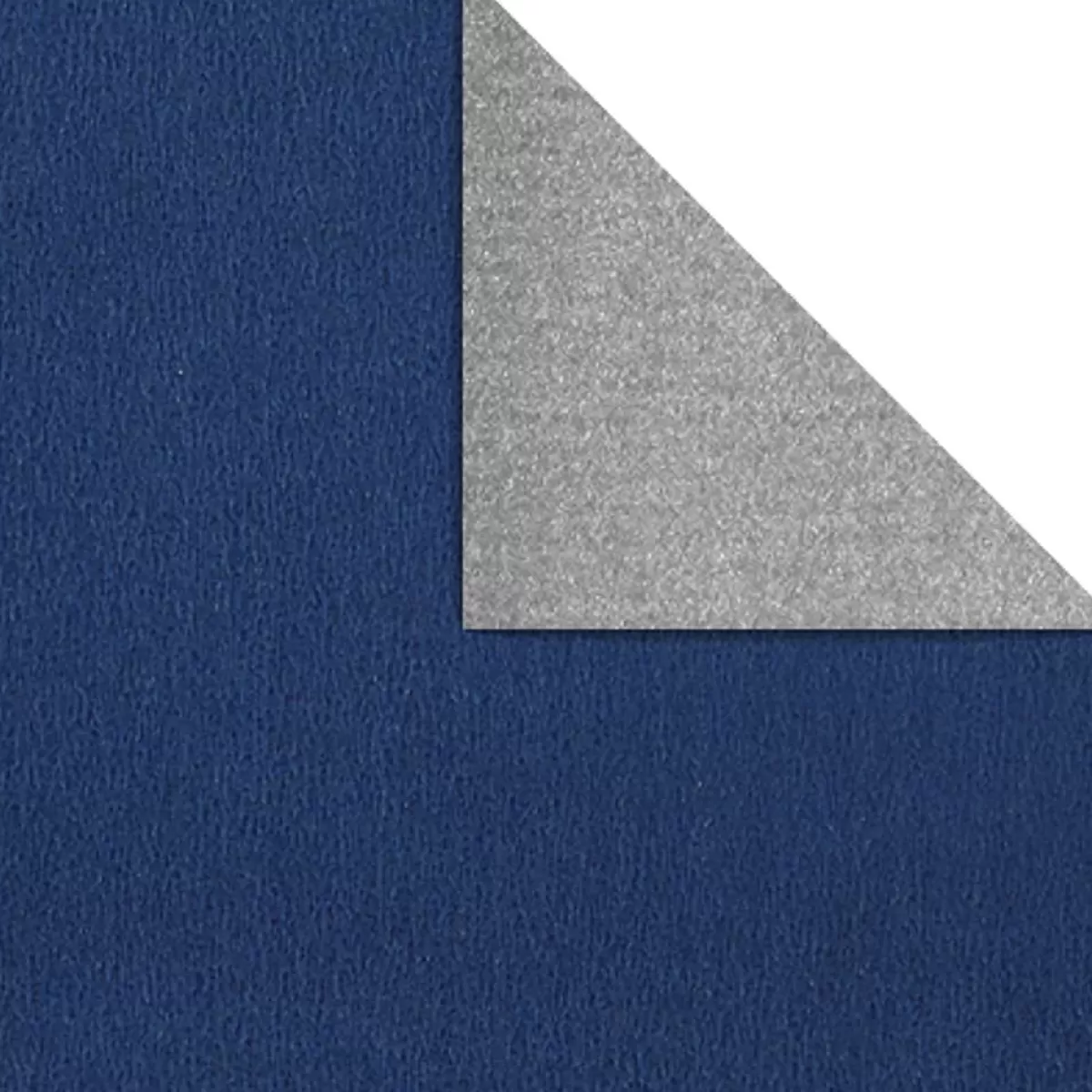 DecoWoerner Papier Cadeau Bicolore 50 Cm, 250 M, Argent