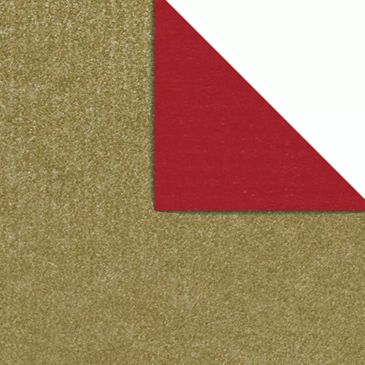 DecoWoerner Papier Cadeau Bicolore 50 Cm, 250 M, Or