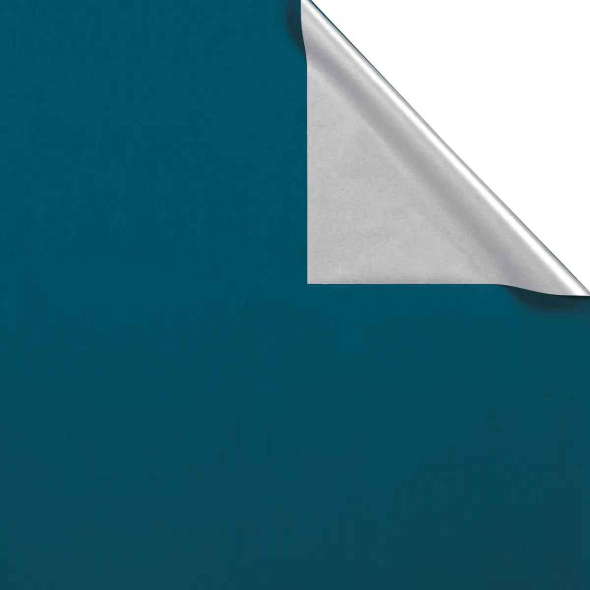 DecoWoerner Papier Cadeau Bicolore 70 Cm, 100 M, Argent