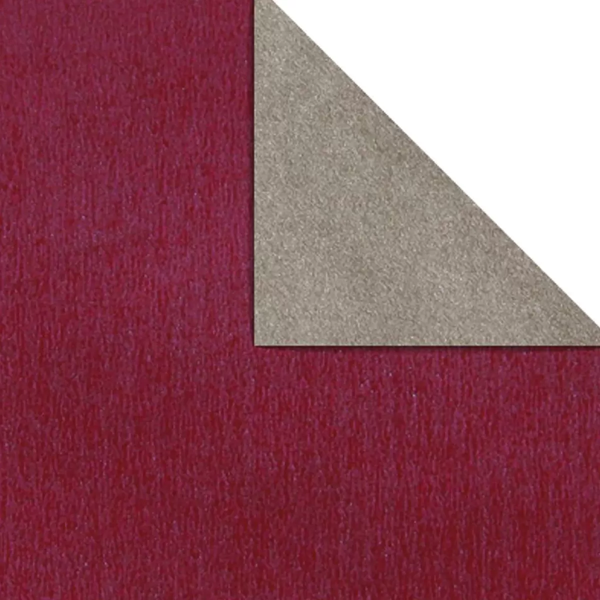 DecoWoerner Papier Cadeau Bicolore 70 Cm, 250 M, Baie