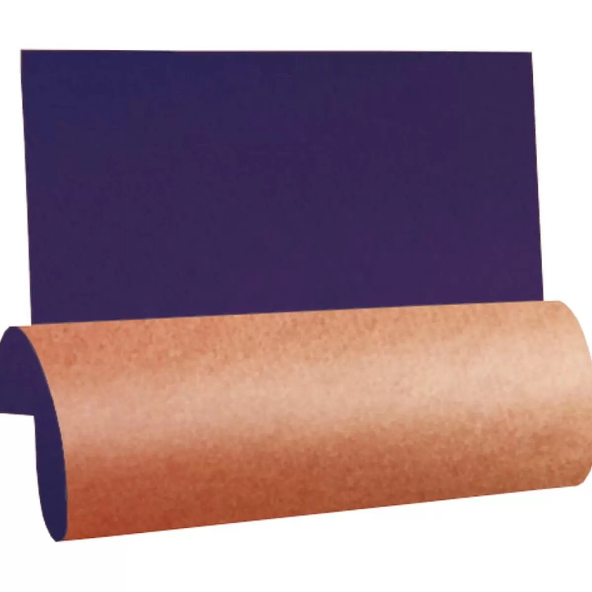 DecoWoerner Papier Cadeau Bicolore 70 Cm, 250 M, Mauve Cuivre