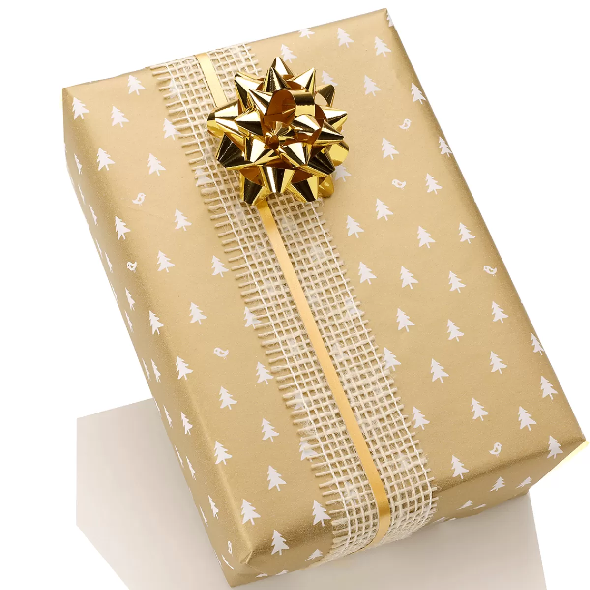 papier_cadeau_de_nol_dor_durable_avec_sapins_blancs__rouleau_de_papier_cadeau_de_50_m_3.webp DecoWoerner Papier Cadeau De Noël Dé Durable Avec Sapins Blancs - Rouleau De Papier Cadeau De 50 M