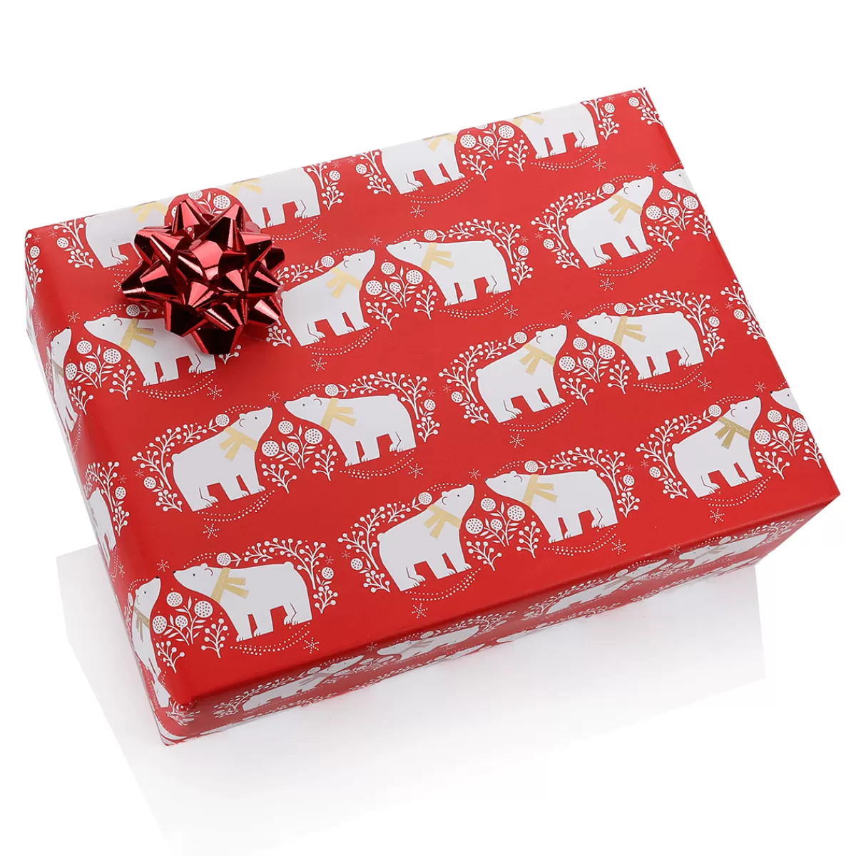 papier_cadeau_de_nol_rouge_cologique_avec_des_ours_polaires_blancs__rouleau_de_papier_cadeau_de_50_m_3.webp DecoWoerner Papier Cadeau De Noël écologique Avec Des Ours Polaires Blancs - Rouleau De Papier Cadeau De 50 M