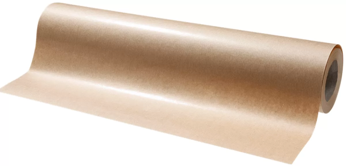 DecoWoerner Papier Cadeau Kraft à Soude Recyclé écologique Nature, 50 Cm, 50 M