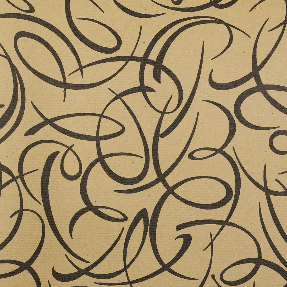 DecoWoerner Papier Cadeau Kringle Brun / Noir, Largeur 70cm, Rouleau De 40 M