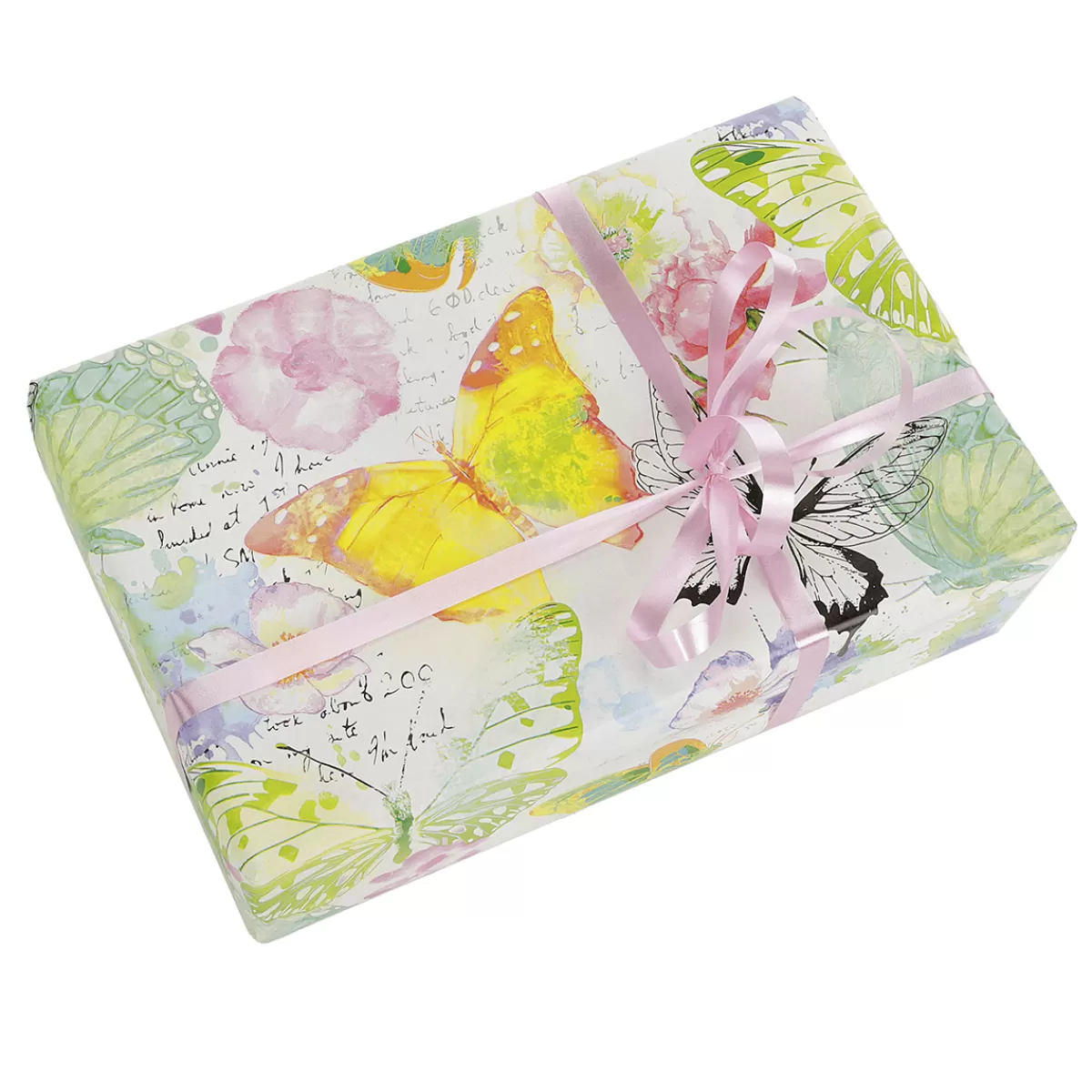 DecoWoerner Papier Cadeau Papillons, 50 Cm, 50 M