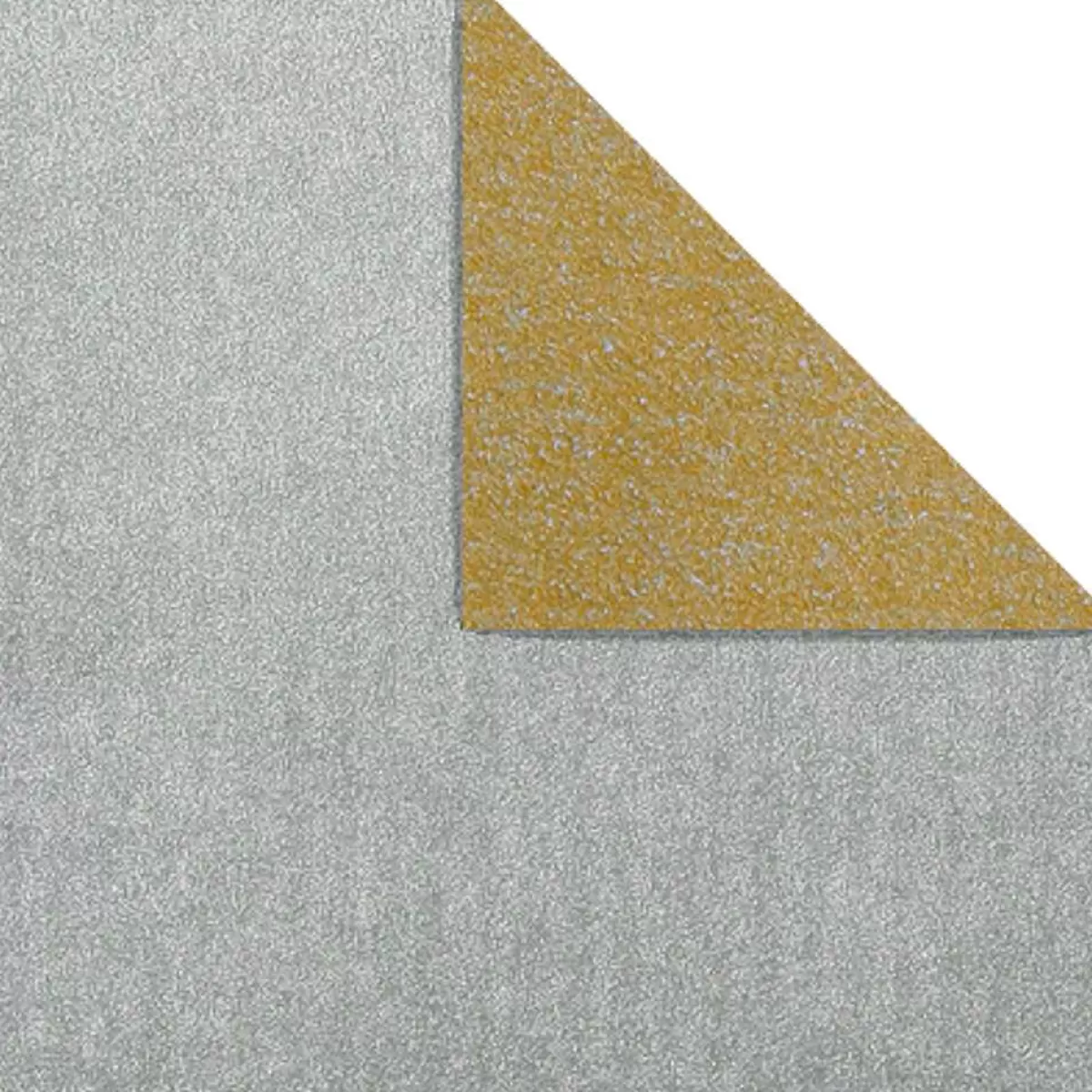 DecoWoerner Papier Cadeau Petits Rouleaux "Bicol" Argenté , 50 Cm, 100 M