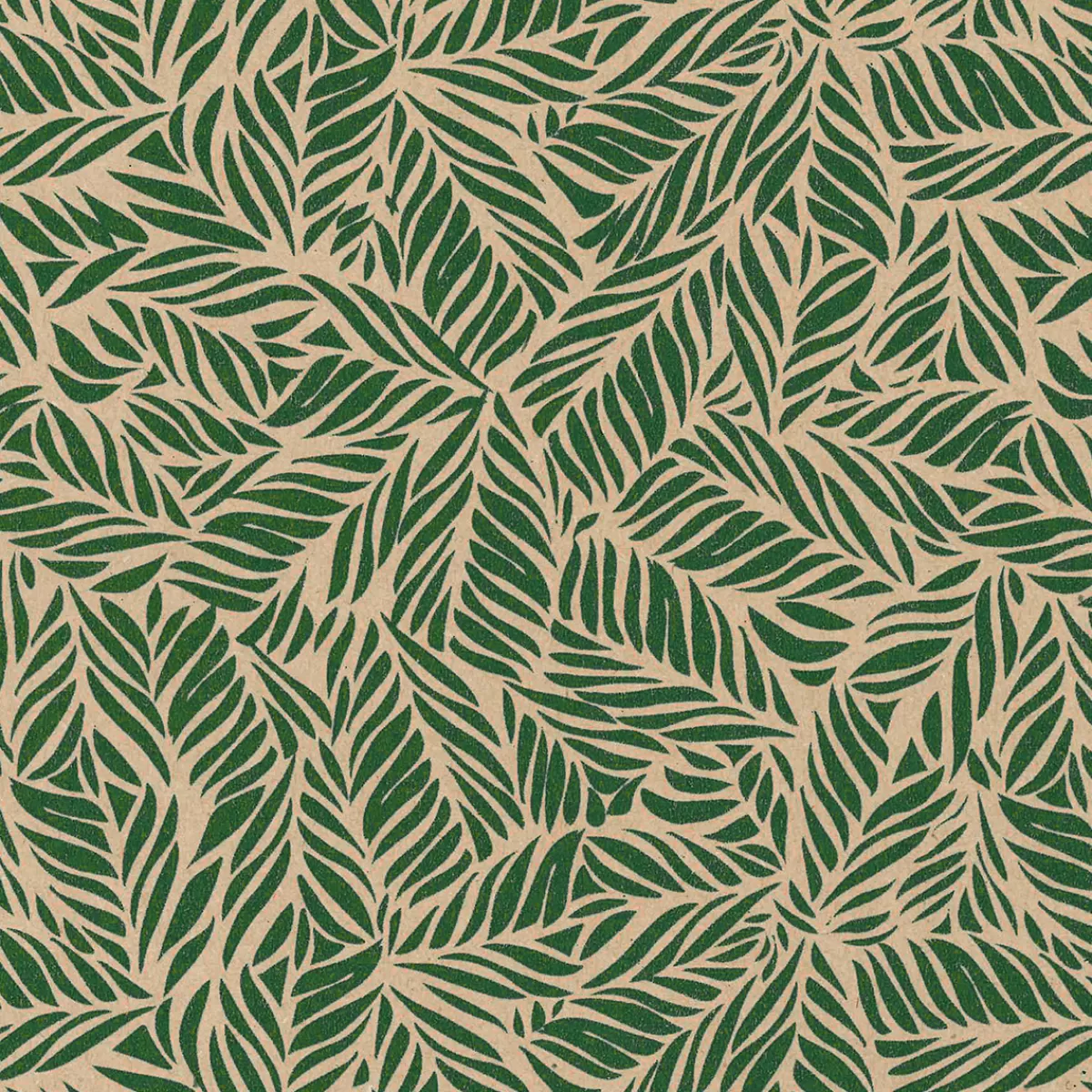 DecoWoerner Papier Kraft Recyclé Avec Feuilles De Palmier es - Rouleau De 50 M De Papier Cadeau